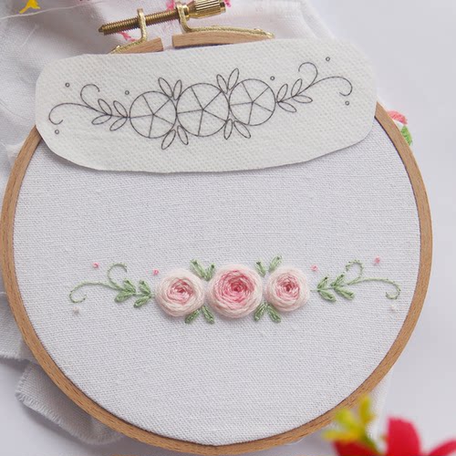 绣花图案样纸姓名水溶刺绣贴