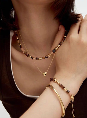 源2100！现189！焦糖缤纷宝石项链 把甜蜜戴在颈间 一件幸运配饰