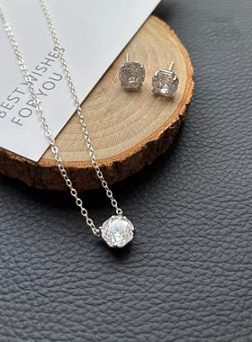 源200+！现89！玫瑰锆石项链耳钉来啦~ 太好看了 闪瞎路人系列