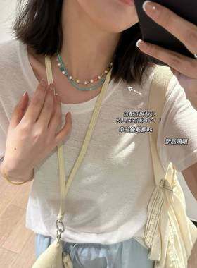 源1000+！现89！天然绿松石项链 叠加手串怎么搭配怎么好看 盘它