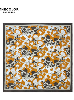 THECOLOR BANDANA日式纯棉徒步方巾美拉德丝巾女嘻哈头巾机车围巾