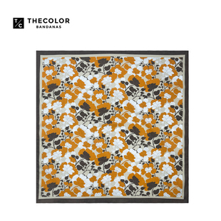 THECOLOR BANDANA日式纯棉徒步方巾美拉德丝巾女嘻哈头巾机车围巾