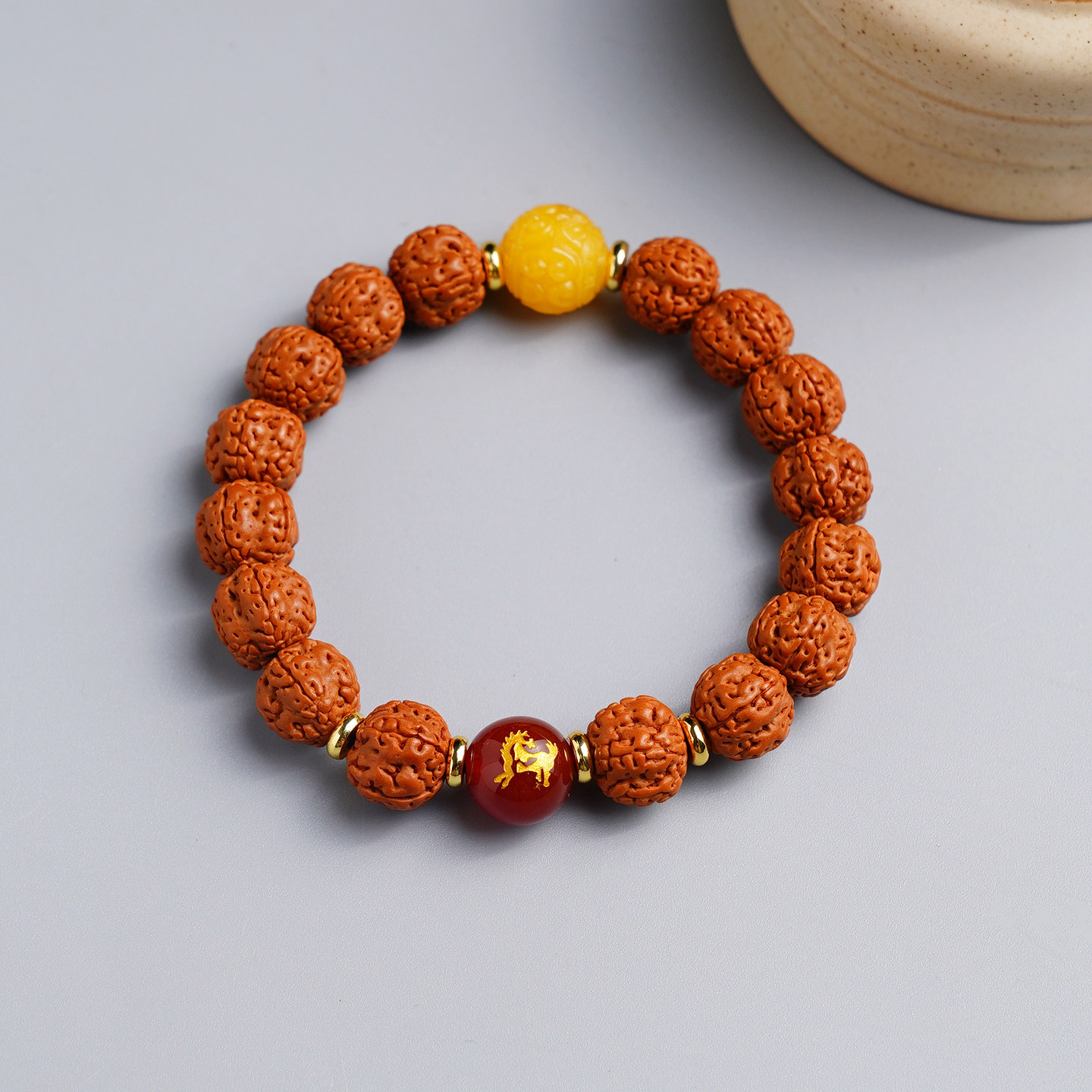 小金刚菩提子手串男女士本命年生肖守护配饰文玩尼泊尔精品五瓣