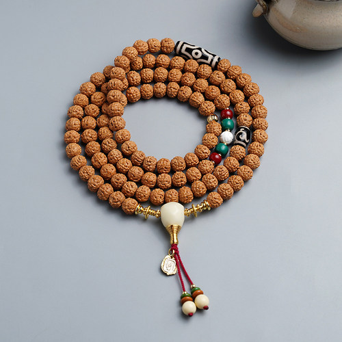 小金刚菩提手串天然原籽配饰项链