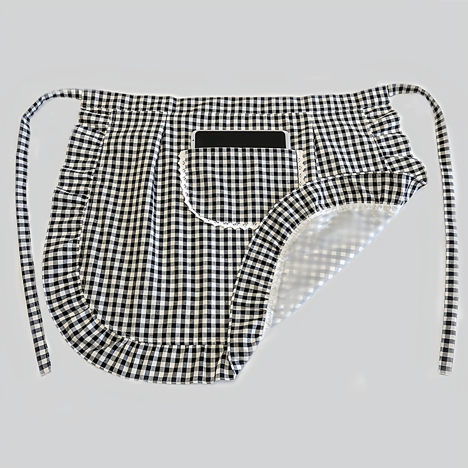 纯棉半身围裙女士家用防水半截围腰厨房专用短款2025新款网红可爱,家庭/个人清洁工具,围裙,淘宝优惠券,粉丝福利购,淘宝优惠卷