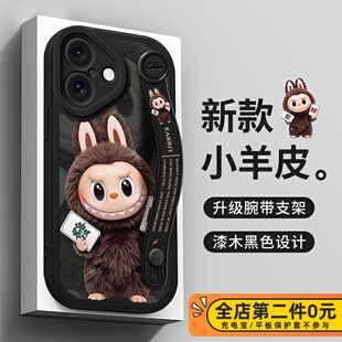 佳朗布娃娃适用于苹果17Pro手机壳iPhone15可爱16ProMax发财13腕带14支架11防摔12保护X套XS女7款 SE硅胶8plus