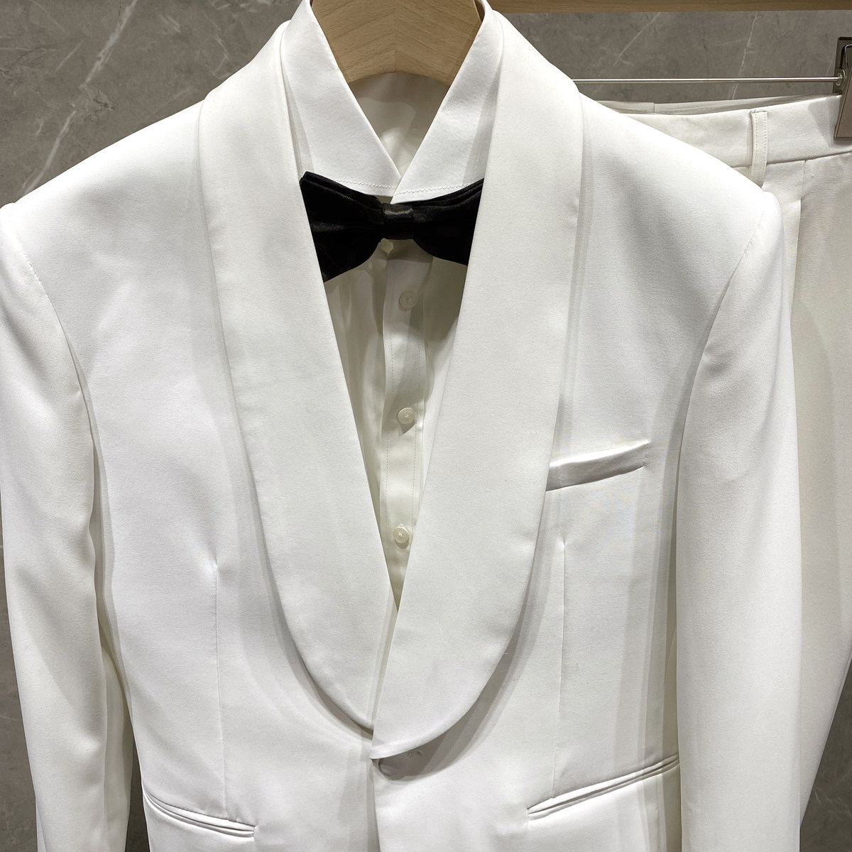 挂拍主持人白色华丽晚礼服西服西裤套装婚宴洋服XZ425/P260,男装西服,电商A428