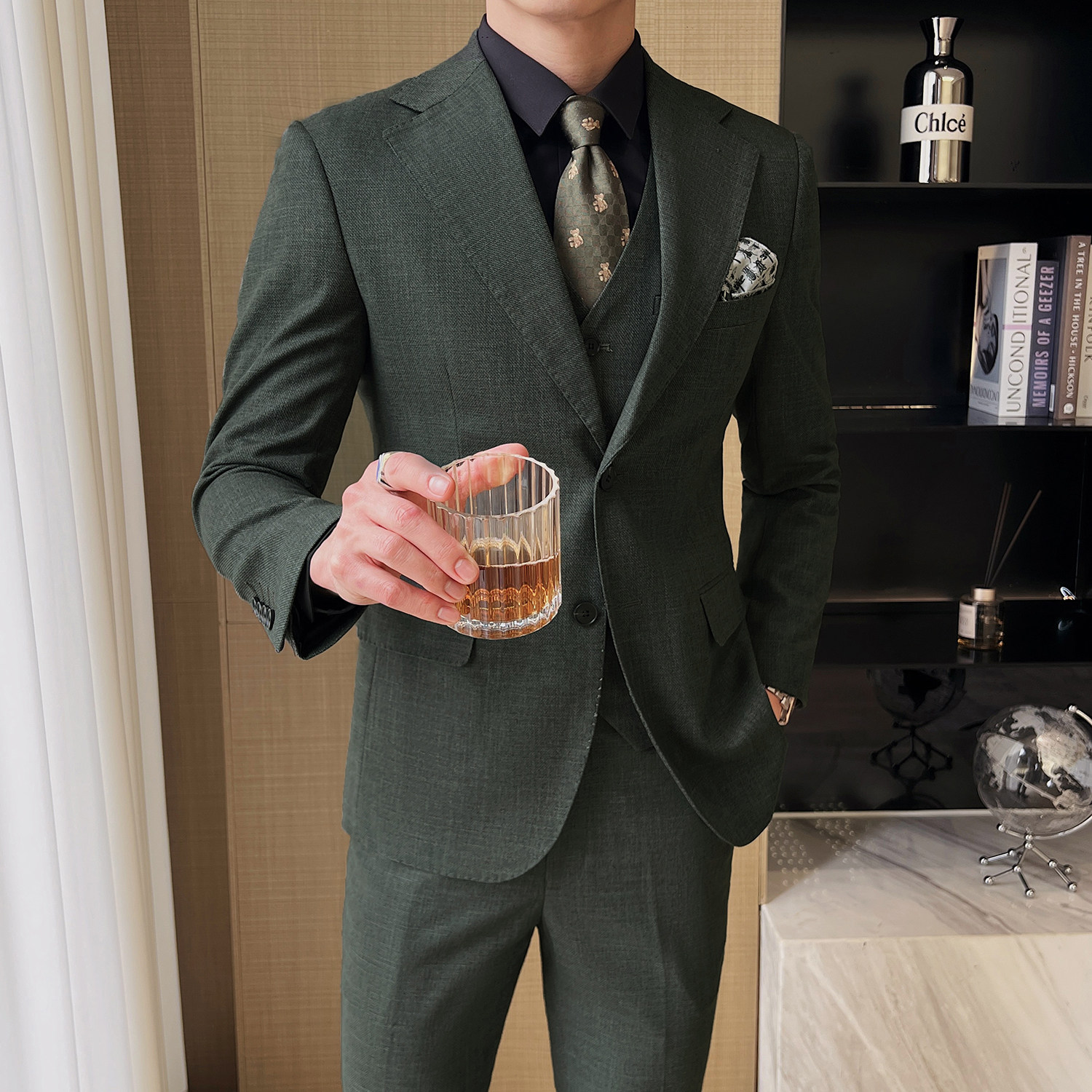 休闲西装套装三色颜色春夏百搭款男士职业西服套装2302/P310,男装西服套装,电商A428