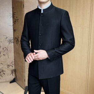 风 男士纽扣结 礼服套装 晚宴套装两件套 LJT1913/P240图片