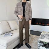 街头时尚男士复古格子设计感休闲夹克JK645/P145，男装夹克，电商A428