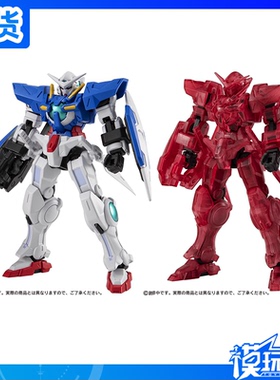 现货 万代 扭蛋 CAPSULE ACTION 机动战士 能天使 高达 红彩透