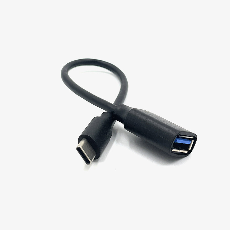 type-c转USB母转接线10Gbps传输线3A60WPD快充OTG电脑平板数据线 - 实物图