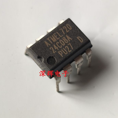 直插 AT24C08A AT24C08-PI27 PU27 PC27拆机存储器IC芯片 DIP-8