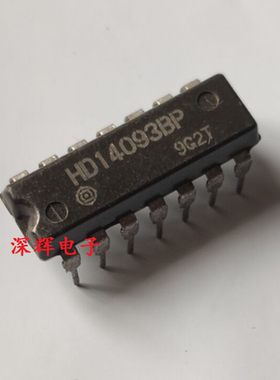 直插 HD14093BP HD14093 进口拆机逻辑IC芯片 DIP-14 可直拍