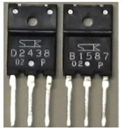 B1587 D2438 2SB1587 2SD2438 进口拆机音频功放配对管TO3P 对3元