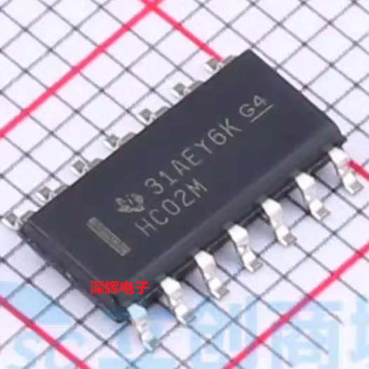 CD74HC02M96 丝印HC02M 全新进口逻辑IC芯片 SOP-14 可直拍