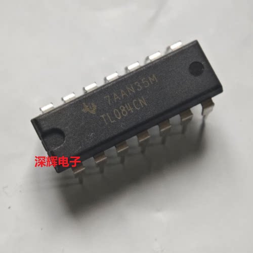 直插 TL084CN 074 064CP  进口拆机四路运算放大器IC芯片 可直拍