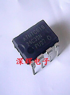 直插 AT24C32N-PU27 AT24C32AN-PI27 存储器芯片 DIP-8 可直拍