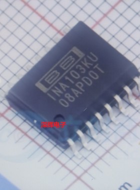 INA103KU INA103全新仪表放大器IC芯片 贴片SOIC-16 可直拍