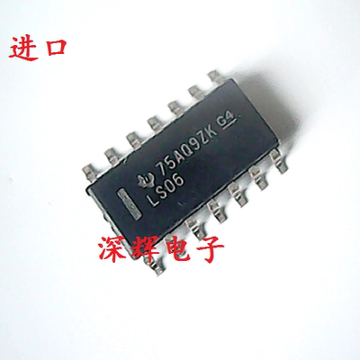 贴片 SN74LS06DR 丝印LS06 D全新进口逻辑IC芯片 SOP-14 可直拍