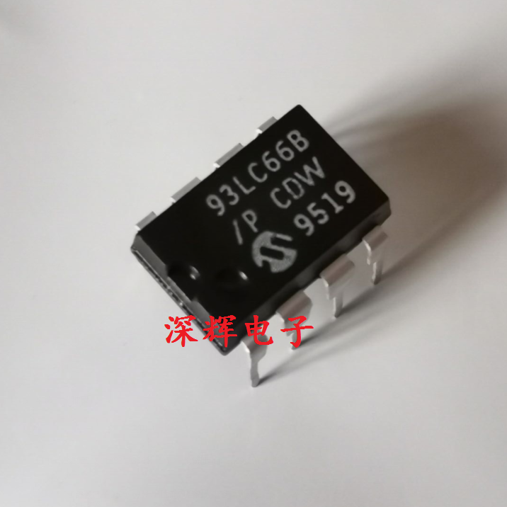 直插 93LC66B 93LC66B-I/P 进口存储器IC芯片 DIP-8封装 可直拍