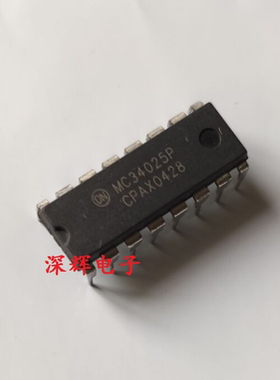 直插 MC34025P 开关控制器IC芯片 DIP-16 可直拍 进口拆机