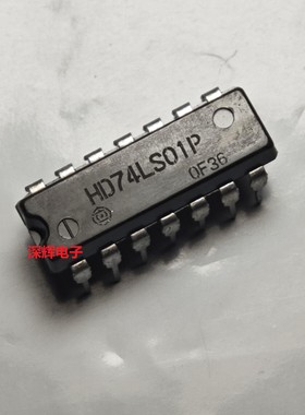 HD74LS01P SN74LS01N DR2G进口与非门IC芯片 DIP-14 可直拍