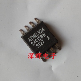 贴片 AT24C128W-SI27 AT24C128W-SU27 存储器IC芯片 SOP-8 可直拍