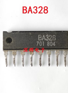 【深辉电子】BA328  双声道音频前置放大IC芯片 SIP-8脚 进口拆机