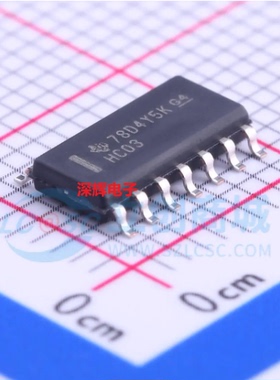 SN74HC03NSR DR HC03 D全新逻辑IC芯片 SOP-14中体5.2MM 可直拍