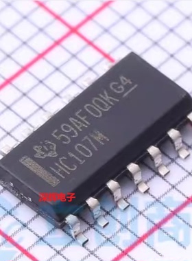 CD74HC107M96 HC107M 全新J-K触发器IC芯片 SOP-14 可直拍