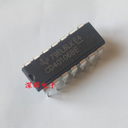 直插 CD40106BE HEF40106BP 施密特触发器IC芯片 DIP-14 可直拍