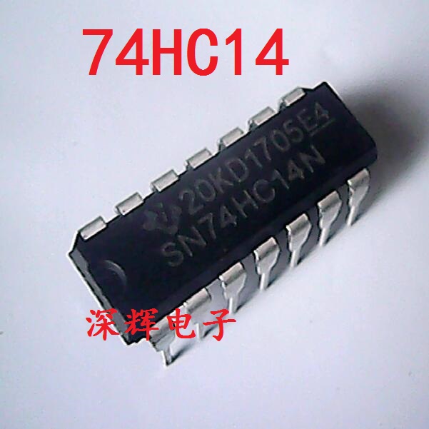 直插 74HC14AP SN74HC14N六路反向器IC芯片 DIP-14封装可直拍