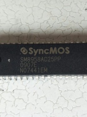 直插 SM8958AC25PP SM8958AC25P 原装拆机8位微控制器芯片 DIP-40