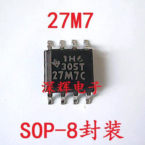 贴片 27M7C TLC27M7IDR 27M7I 双运放 SOP-8封装 可直拍