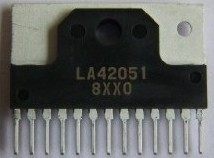 直插 LA42051 伴音功放集成芯片 原装拆机 可直拍 ZIP-13脚