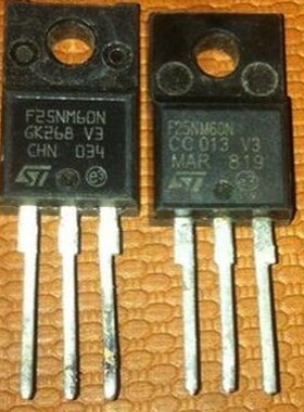 直插 25N60 F25NM60 进口拆机场效应三极管 TO-220F封装 可直拍