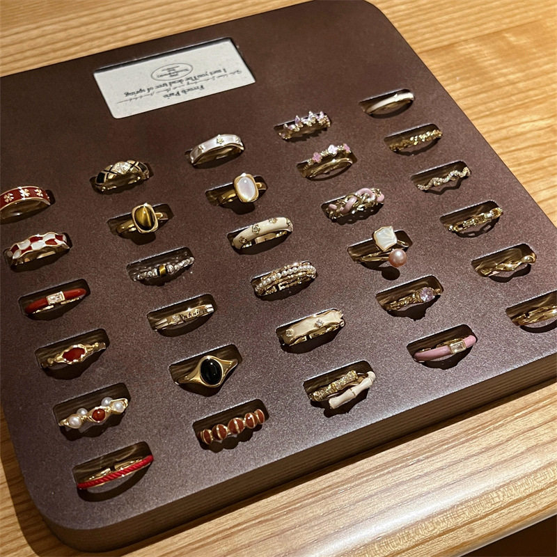 S925纯银复古食指戒指环不掉色