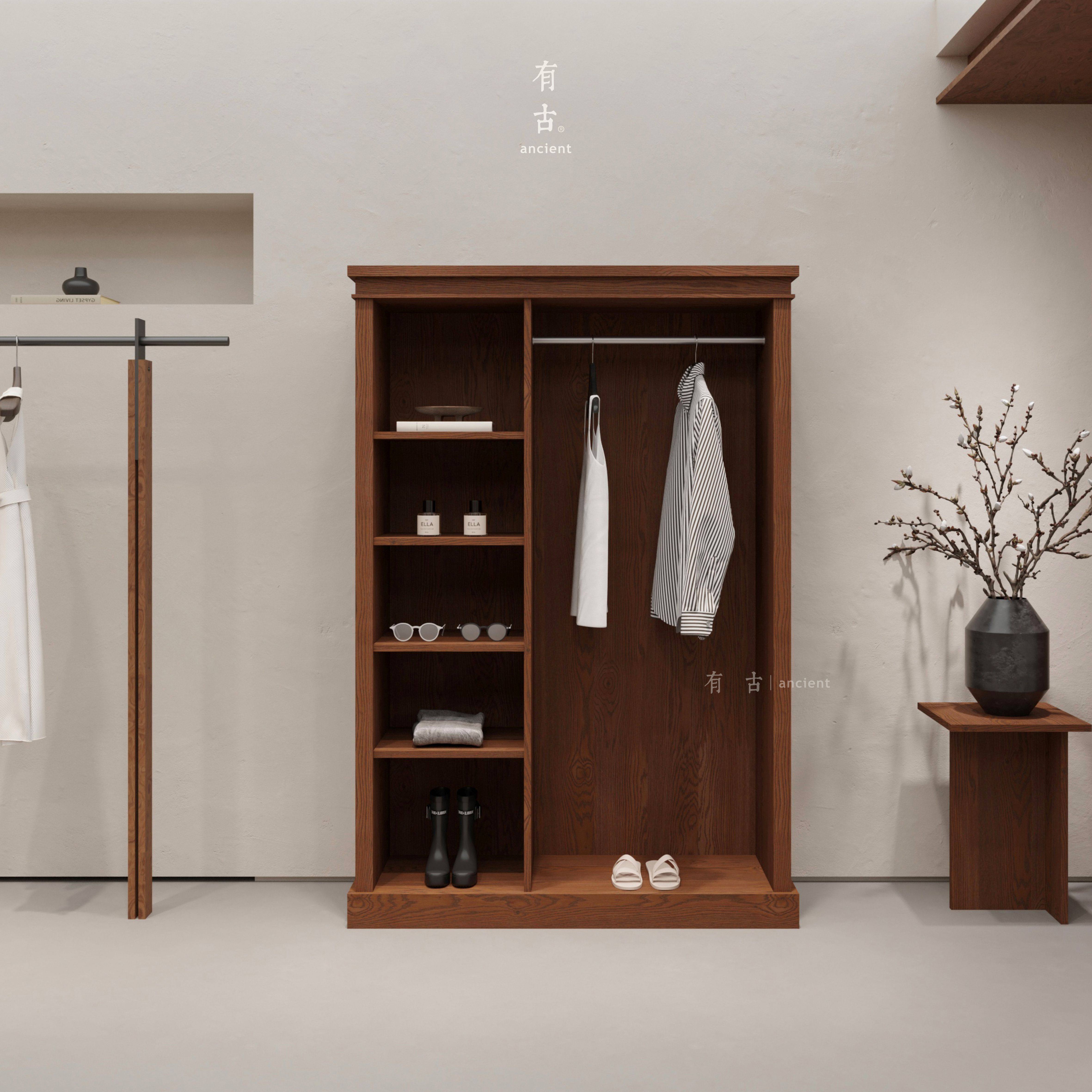 服装店鞋包包陈列展示柜多功能商用木质展柜女装店欧式多层大衣柜