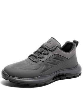 森达户外健步鞋男2024春季新款商场同款运动风厚底休闲鞋1LW01AM4