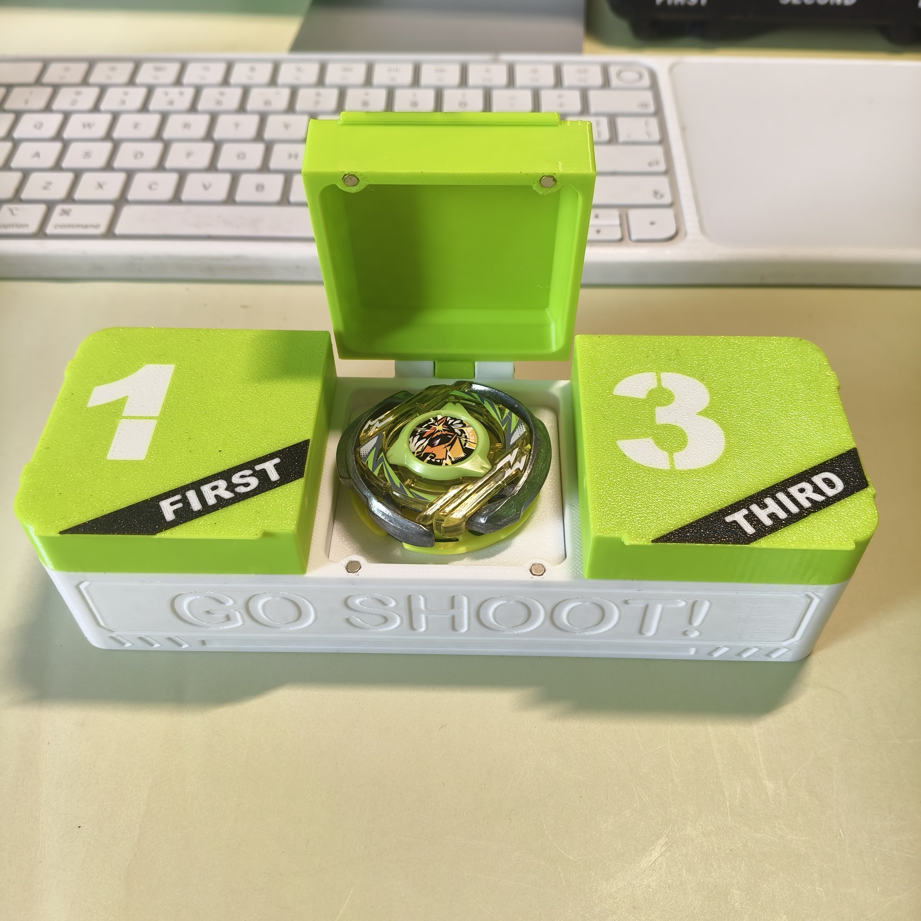 磁吸式陀螺收纳盒3D打印适用BEYBLADE X陀螺收纳储存盒陀螺盒定制图片