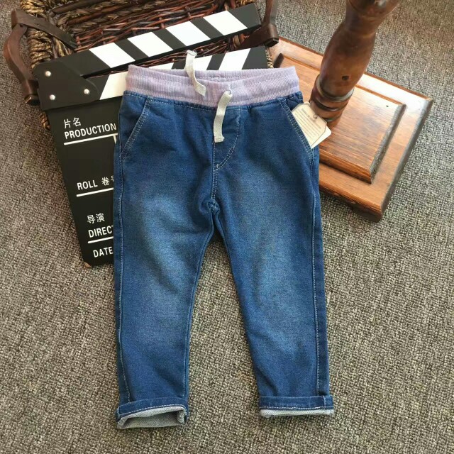 童装水洗休闲牛仔长裤