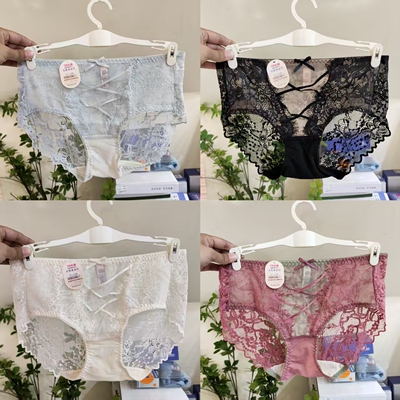 性感蕾丝花边镂空女士三角内裤
