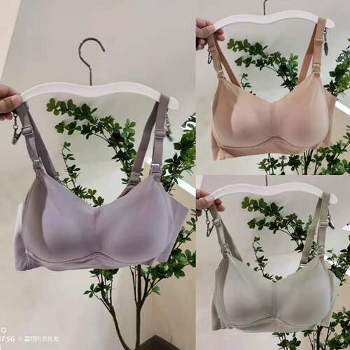 防走光无钢圈女薄款内衣哺乳文胸