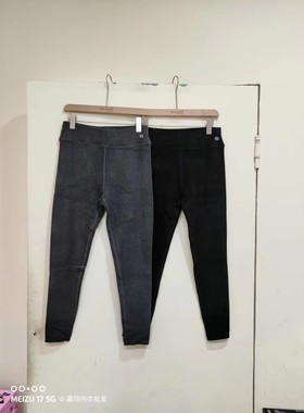 秋冬新款女士椰子绒特厚九分裤加肥加大宽松高弹保暖打底裤80937