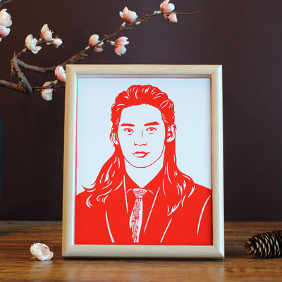 肖像剪纸定制纯手工特色礼品人物