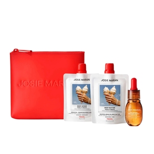 Josie Maran冰激淋身体磨砂膏56g+身体乳60ml+身体油15ml小样套装