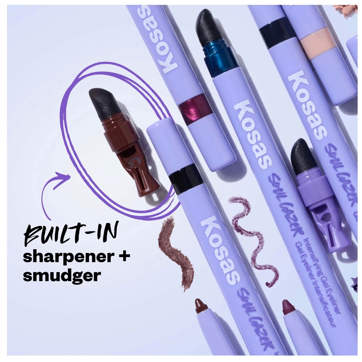 新款Kosas Soulgazer Intensifying防水眼线笔彩色眼线0.35g