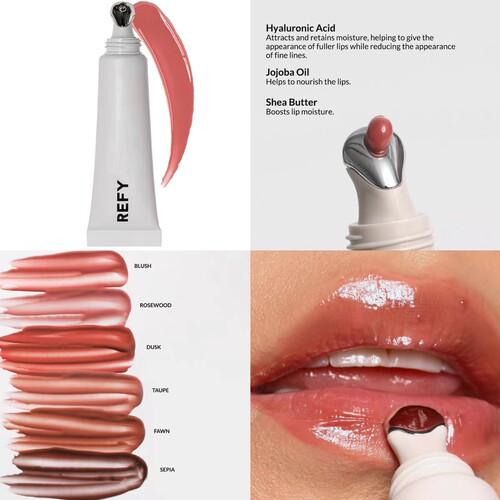 海淘 英国小众REFY新品光泽镜面唇蜜LIP GLOSS水润保湿润泽唇彩