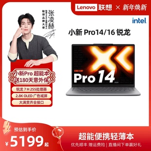 旗舰锐龙版 联想小新Pro14 标压处理器 14英寸轻薄笔记本电脑 联想官方正品 学生学习办公笔记本 性价爆款
